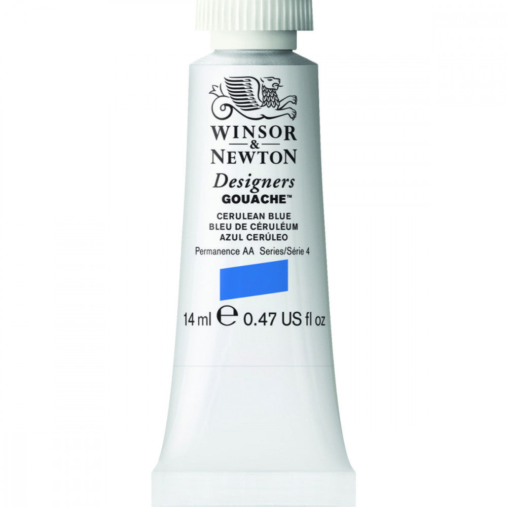 Tinta Guache Winsor & Newton Designers 14ml S4 137 Cerulean Blue